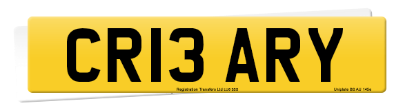 Registration number CR13 ARY
